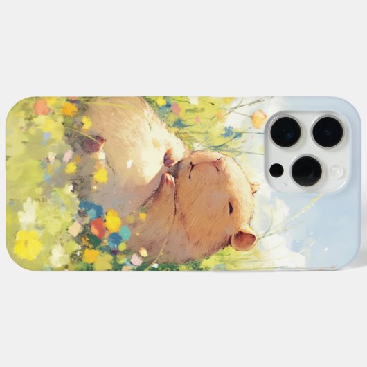 Capybara Chillen Case-Mate iPhone Case (Achterkant (horizontaal))