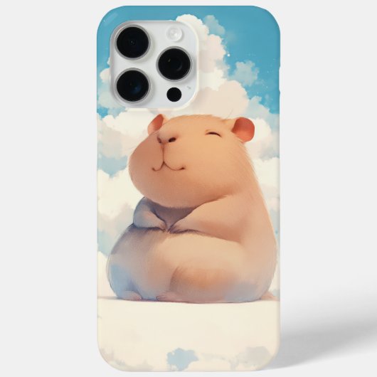Capybara Chillen op een Wolk Case-Mate iPhone Case (Achterkant)