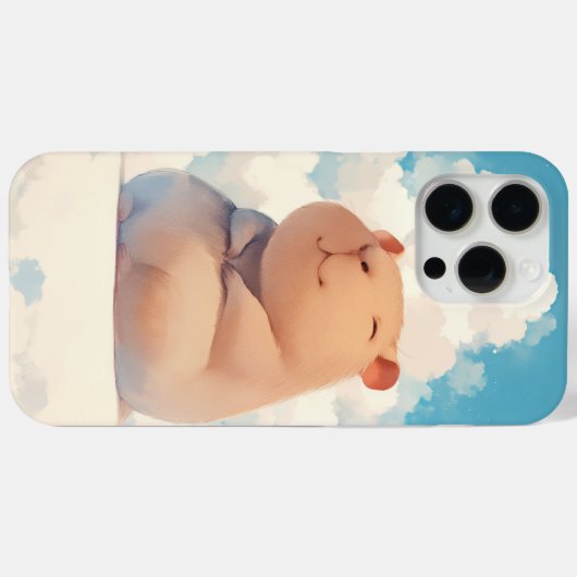 Capybara Chilling op een wolk Case-Mate iPhone Case (Achterkant (horizontaal))