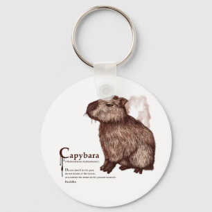 capybara - chocolade sleutelhanger