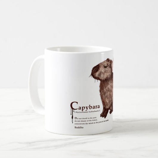 capybara - chocolate koffiemok (Voorkant links)