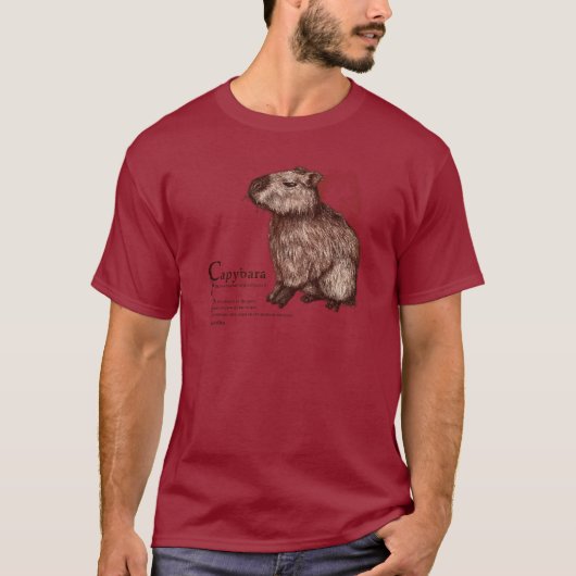capybara - chocolate t-shirt (Voorkant)