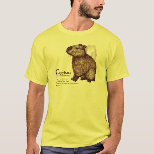 capybara - chocolate t-shirt (Voorkant)
