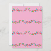 Capybara Christmas Lights Birthday Party Kaart (Achterkant)