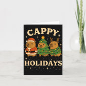 Capybara Christmas Shirt, Funny Capy Holidays  Kaart (Voorkant)