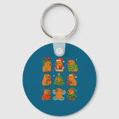 Capybara Christmas Shirt, Funny Capy Holidays  Sleutelhanger (Voorkant)