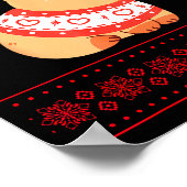 Capybara Christmas Sweater  Poster (Hoek)