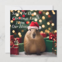 Capybara Claus: Een feestelijk Bokeh Wonderland