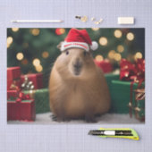 Capybara Claus: Een feestelijk Bokeh Wonderland Tissuepapier (Craft)