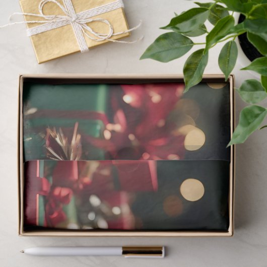 Capybara Claus: Een feestelijk Bokeh Wonderland Tissuepapier (Geschenk)