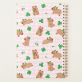 Capybara Clover Pink Planner (Achterkant)