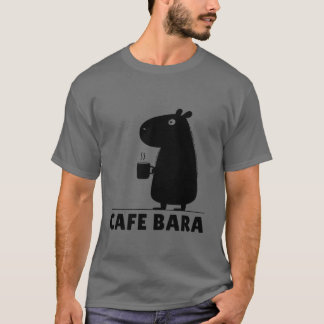 Capybara Coffee Cafe Bara Grappige Capy Lieve Capy T-shirt