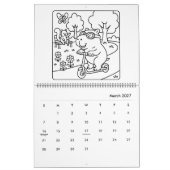 Capybara Coloring Calendar Kalender (Mar 2027)
