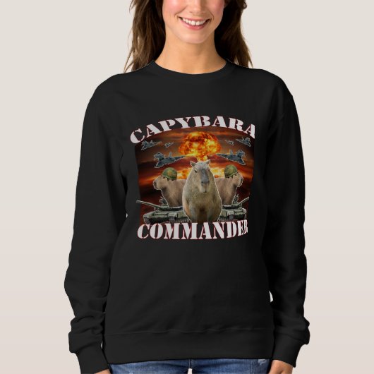 Capybara Commander  Capybara Warrior Trui (Voorkant)