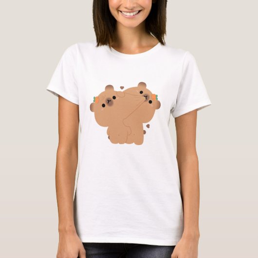 Capybara Couple T-shirt (Voorkant)