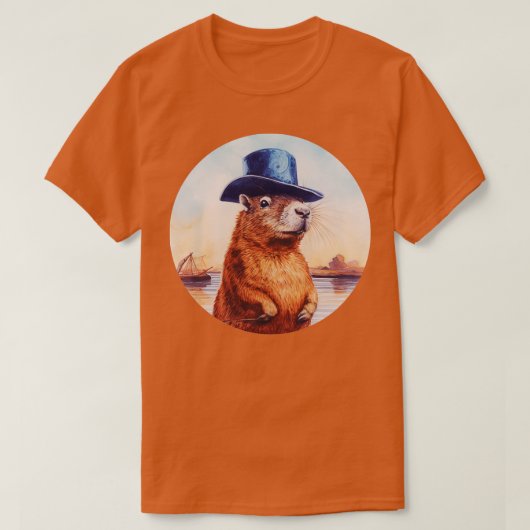 Capybara Cowboy 6 T-shirt (Design voorkant)