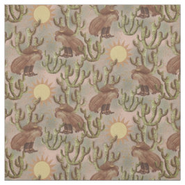 Capybara Cowboy Jane - grillige wilde dieren Stof