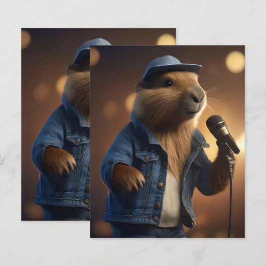 Capybara Cowboy: Serenading the Wild West (Voorkant / Achterkant)