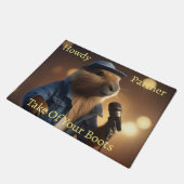 Capybara Cowboy: Serenading the Wild West Deurmat (Schuin)