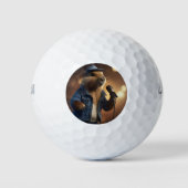 Capybara Cowboy: Serenading the Wild West Golfballen (Voorkant)