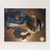 Capybara Cowboy: Serenading the Wild West Legpuzzel (Horizontaal)