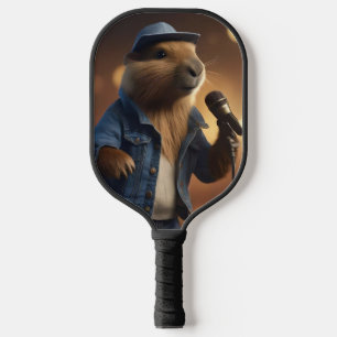 Capybara Cowboy: Serenading the Wild West Pickleball Paddle