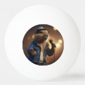 Capybara Cowboy: Serenading the Wild West Pingpongbal (Voorkant)