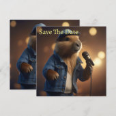 Capybara Cowboy: Serenading the Wild West Save The Date (Voorkant / Achterkant)