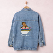 Capybara Cupybara Teacup Dier T-shirt Denim Jacket (Hangar)
