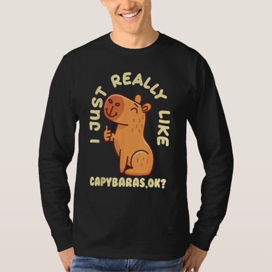 Capybara  Cute Capybaras Rodent Animal Capybara T-shirt (Voorkant)