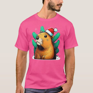 Capybara Cute en grappige Kerstmis in het Capybara T-shirt
