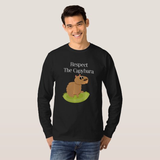 Capybara  Cute Pet Animal Rodent Mammal Wildlife   T-shirt (Voorkant volledig)