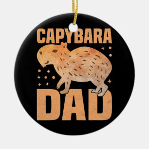 Capybara Dad Funny Cavies Rodent Capybara Lover Keramisch Ornament