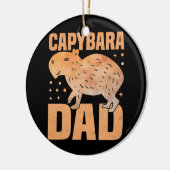 Capybara Dad Funny Cavies Rodent Capybara Lover Keramisch Ornament (Links)