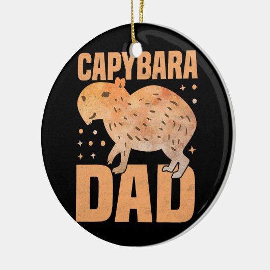 Capybara Dad Funny Cavies Rodent Capybara Lover Keramisch Ornament (Links)