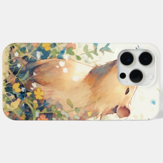 Capybara Dagdroom in de Weide Case-Mate iPhone Case (Achterkant (horizontaal))