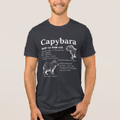 Capybara Definition Shirt White Text Funny Animal (Voorkant)
