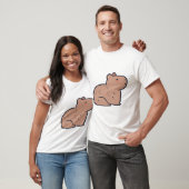 Capybara Delight � schattige dierenkunst T-shirt (Unisex)