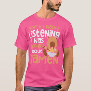 Capybara denkt aan Japanse Ramen Capby T-shirt