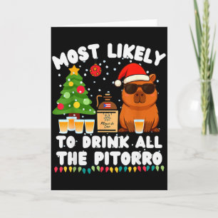 Capybara die het meest waarschijnlijk alle Pitorro Kaart