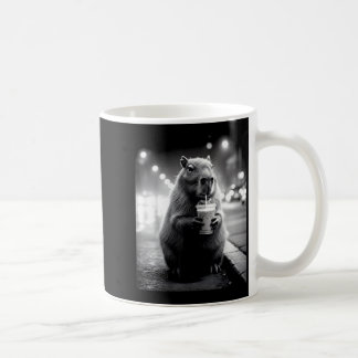 Capybara die iced koffie drinkt grappige dieren me koffiemok