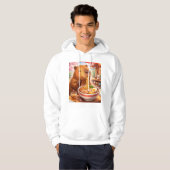 Capybara die Ramen eet Hoodie (Voorkant volledig)