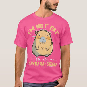 Capybara Dieren Huisdier Ik ben niet dik Ik ben ge T-shirt