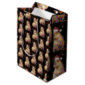 Capybara Dierenliefhebber Kerstverlichting Cappy K Medium Cadeauzakje (Achterkant Gekanteld)