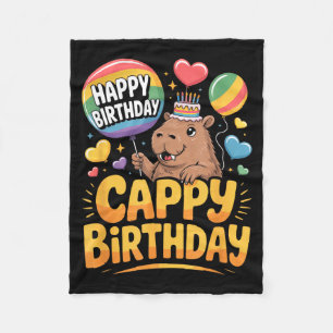 Capybara Dierenliefhebber Leuk Cappy Verjaardagsfe Fleece Deken