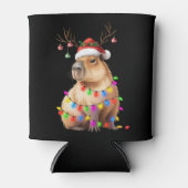 Capybara Dierenvriend kerstverlichting Cappy Xmas Blikjeskoeler (Voorkant)