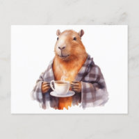 Capybara drink thee