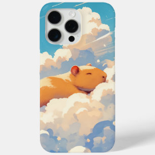 Capybara droomt in de wolken iPhone 15 pro max hoesje