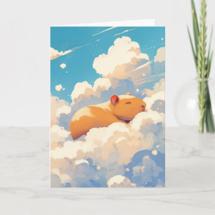 Capybara Droomt in de Wolken Kaart