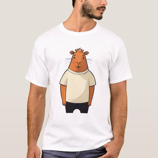 Capybara dude t-shirt (Voorkant)